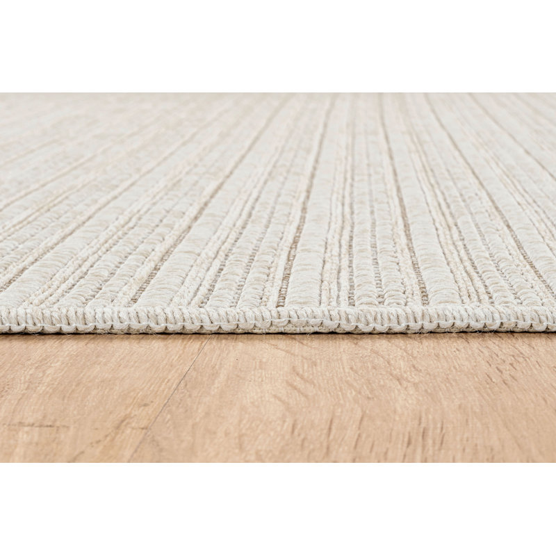 Indoor Outdoor Area Rug, Rectangle 8' x 10', Ivory