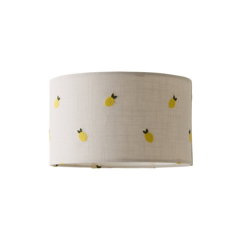 15 cm H Drum Fabric Lamp Shade ( Slip-On ) in Cream