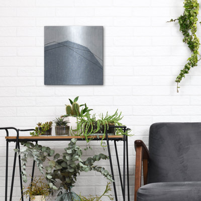  «Adjacent Abstraction 3» par Emma Scarvey, art mural en métal, 12 po x 12 po