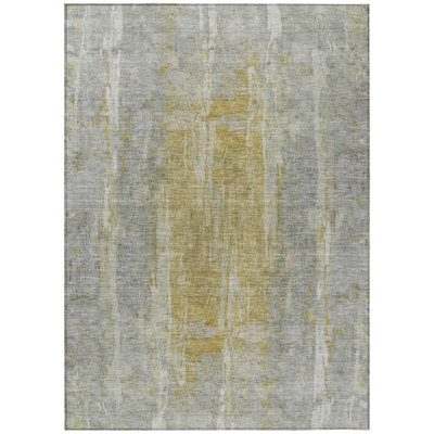 Machine Washable Indoor/Outdoor Matteson ACN2309 Abstract Rug