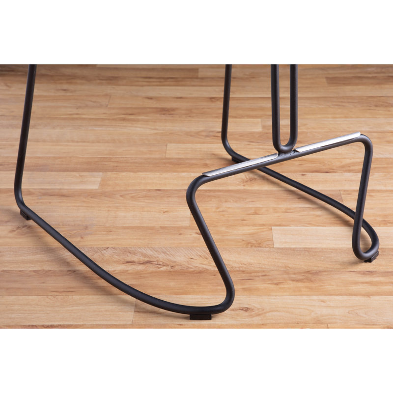 Tabouret de comptoir 25,75 po, gris, Noir