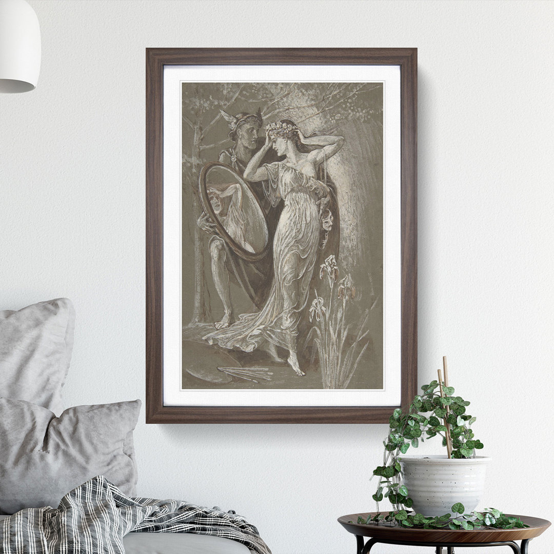 The Mirror of Venus by Walter Crane - Picture Frame Painting