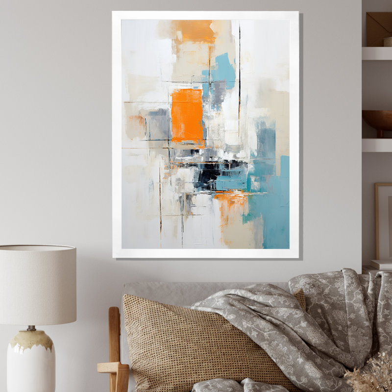 «Dialogue with Minimalisme Serene Blue Abstract», reproduction d'art sur toile, H 20 po x l 12 po x P 1 po