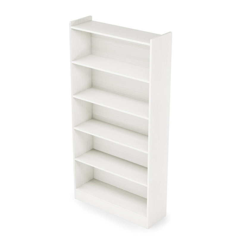 70.87" 6-Tier Modern White Library Bookshelf With Storage For Living Room, Office, Bedroom, White