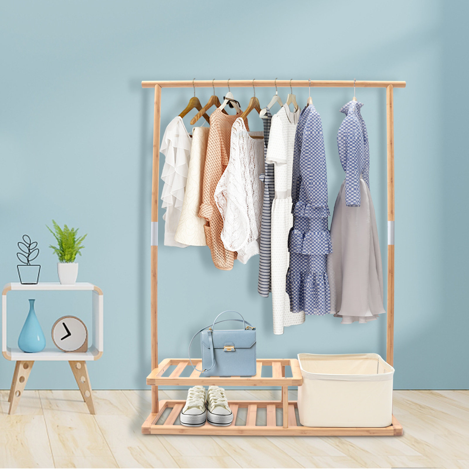 https://assets.wfcdn.com/im/03854679/compr-r85/2401/240149199/439-clothes-rack-2-layer-shoe-rack-with-portable-laundry-basket.jpg