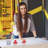 RayChee 58'' 2 -Player Air Hockey Table with Digital Scoreboard, 2 Pucks, 2 Pushers, Powerful Motor