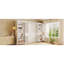 Lit escamotable double avec rangement, en bois MDF, blanc moderne pour petites chambres