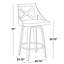 Tabouret de comptoir pivotant 25,5 po Dannie-1544496123-1544496122