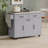Kitchen Island with Trash Can Storage Cabinet, Kitchen Cart with Drop Leaf, Spice Rack, Towel Rack and Drawer, Rolling Kitchen Island on Wheels with Adjustable Shelf-129993714