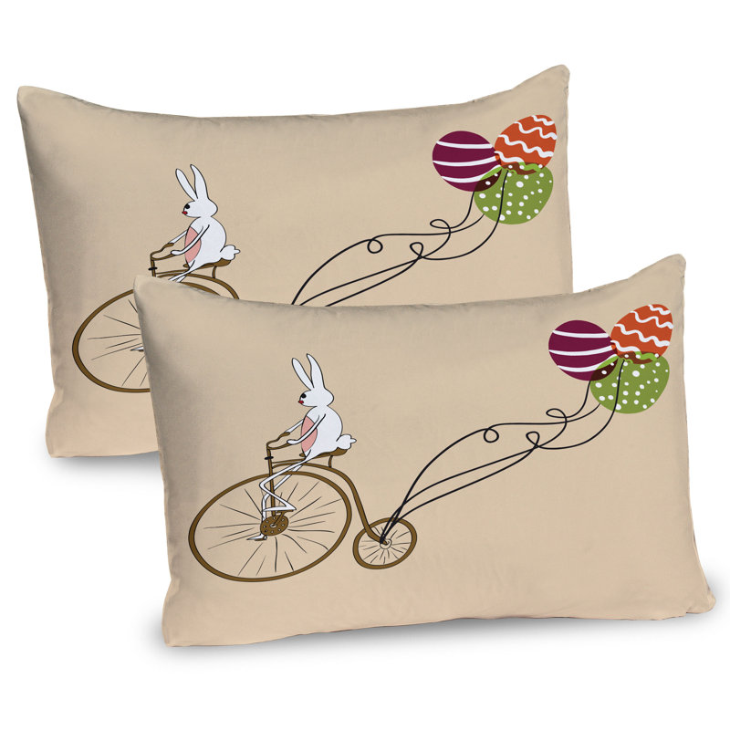 Ensemble de 2 taies décoratives de Pâques Ambesonne, H 20 po x l 26 po