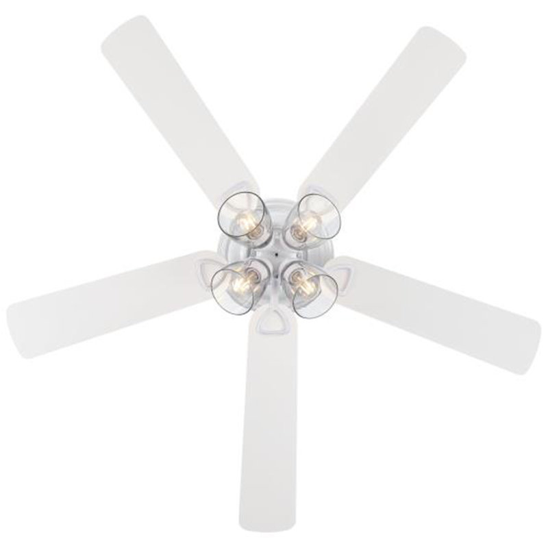 Ventilateur de plafond d'intérieur à DEL en bronze rustique blanc de 52 po Westinghouse, Blanc
