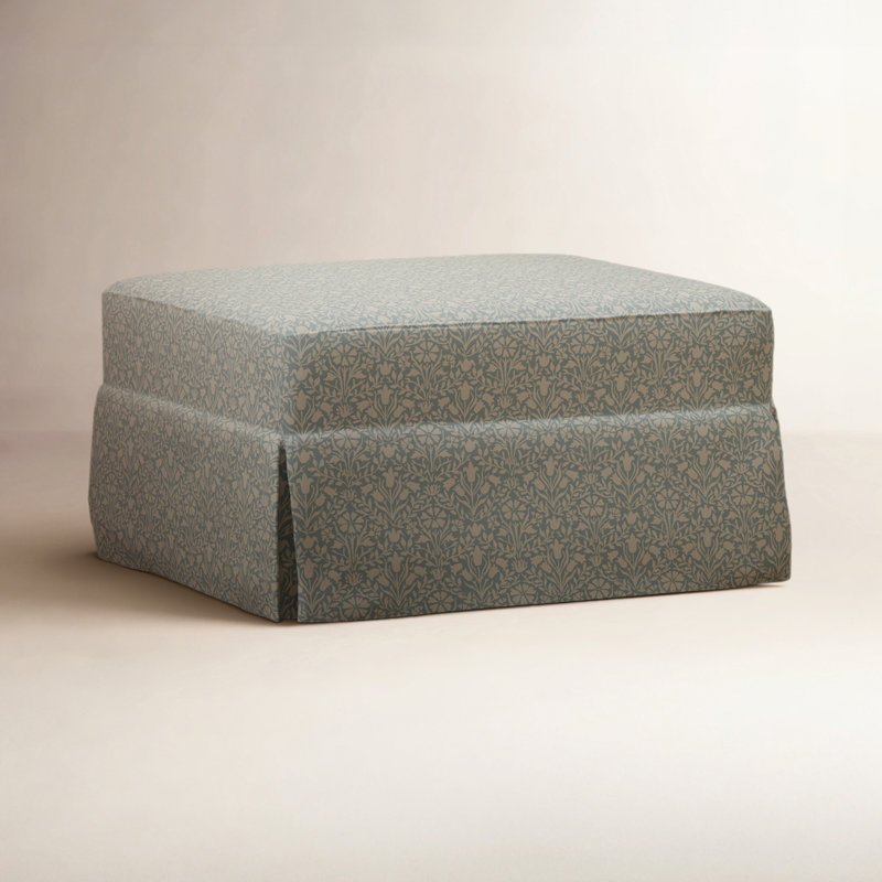 Repose-pieds coulissant Morrisford Co. x homonyme Crawford, Bellflowers in Powdered Blue
