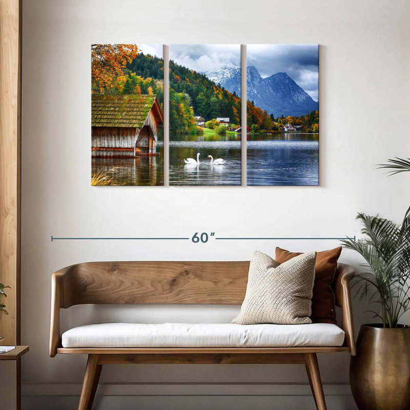 Alvord Grundlsee Swans, H 28 po x l 45 po