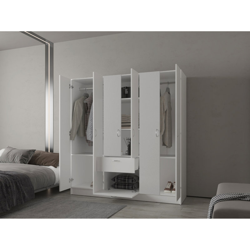 Rangement pour garde-robe Olin, Blanc