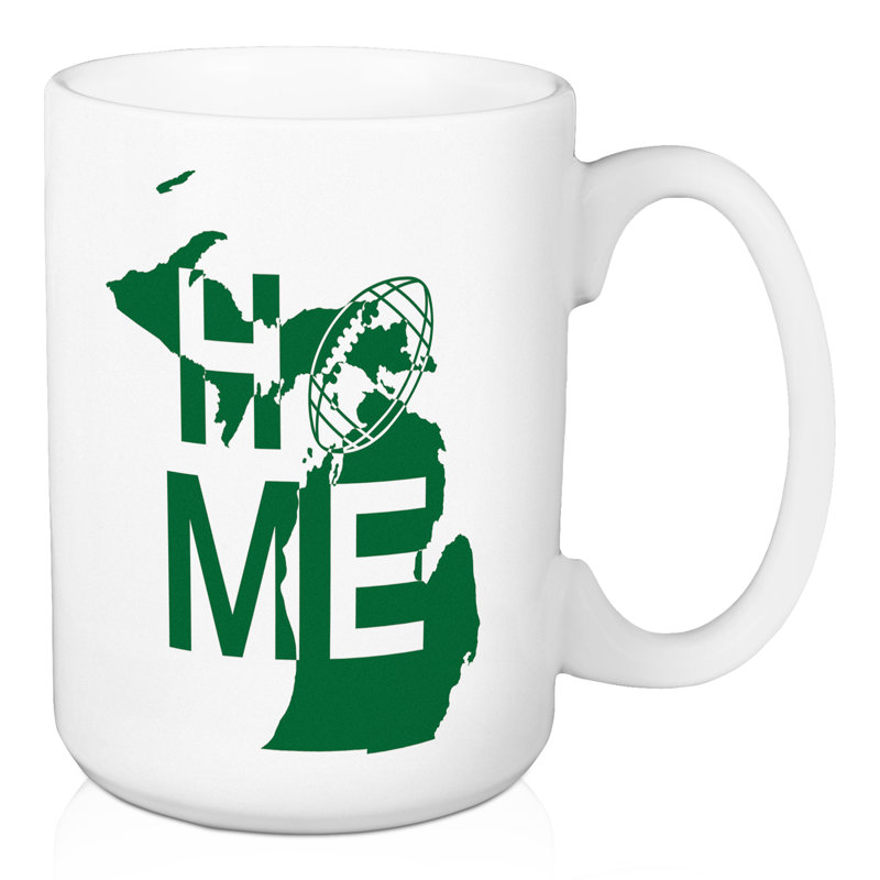 Grande tasse à café pour le football michigan home Forgey