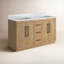 Ensemble de meuble-lavabo double avec plateau Eris 60