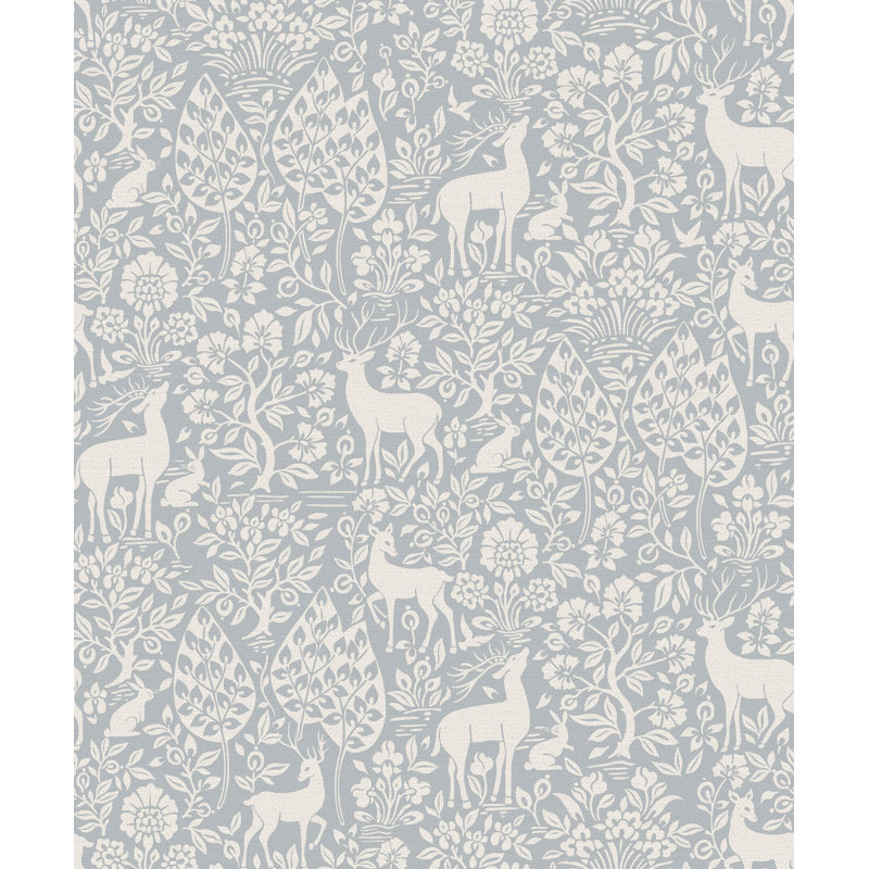 Papier peint texturé non tissé bleu pacifique, Bleu