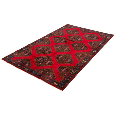 Cyniyah One-of-a-Kind 6'7" X 11' New Age Wool Area Rug in Red