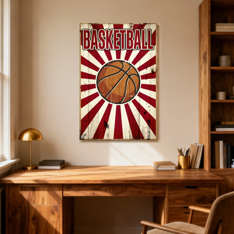 Bain et buanderie Basketball Sunburst, H 18 po x l 12 po