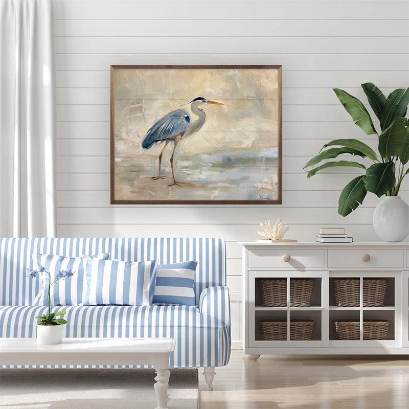 Blue Heron I By Petals Prints Design, H 8 po x l 10 po