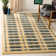 Martha Stewart Hand Tufted Wool/Viscose Plaid Rug in Cornucopia Gold