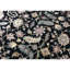 Tapis noir de haute qualité noué à la main