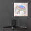Art mural en verre Epic Art «Deco Elephant» par Fiona Stokes-Gilbert-111165863