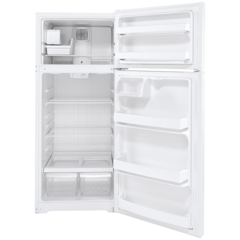28" Energy Star Top Freezer 17.5 cu. ft. Refrigerator with Ice Maker, White