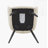 Dining Chairs Set of 2, Off White Faux Leather Dining Room Chair, Metal Kitchen Chairs with Gold Mesh Texture and Black Sanded Legs, Flat Back Upholstered Chair (Off White, Set of 2)-1405357625-1405357607