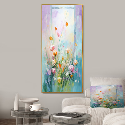 Rose Meadows Breeze III - prairie, art mural
