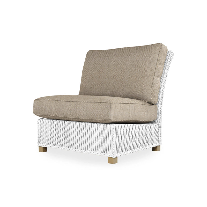 Hamptons Outdoor Lounge Chair, Cottage Pepper, White