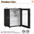 Afsaar 47" Farmhouse Coffee Bar Cabinet with 15" Refrigerator,Wine Rack,Glass Holder