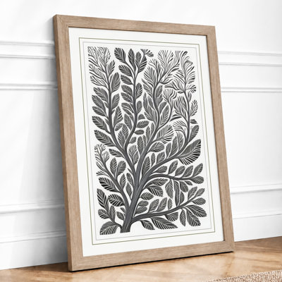 Woodcut Botanical - Framed Print