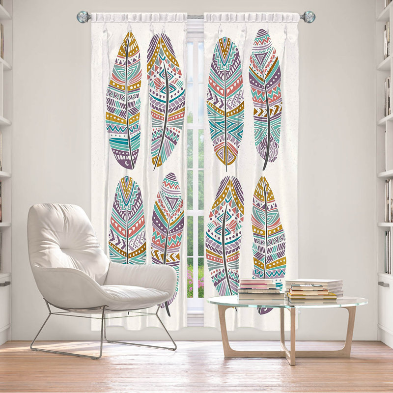 Paire de rideaux obscurcissant en polyester Elisae, L 20 po x L 52 po