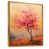 Toile avec cadre flottant or