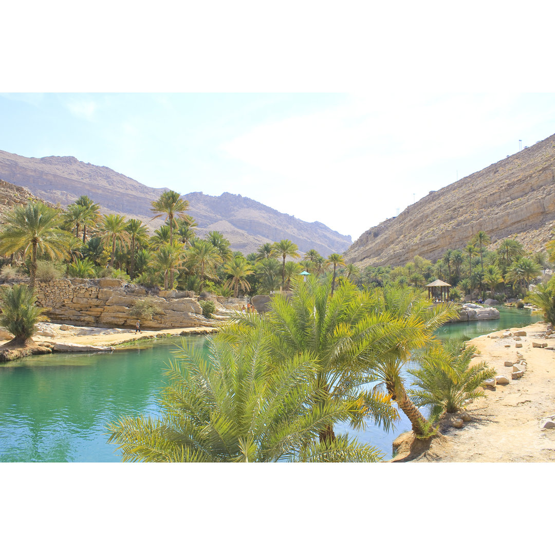 Wadi Bani Khalid, by - Wrapped Canvas Photograph