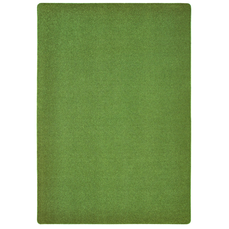 Tapis vert touffeté doux KIDplie, Rectangle 6 pi x 9 pi