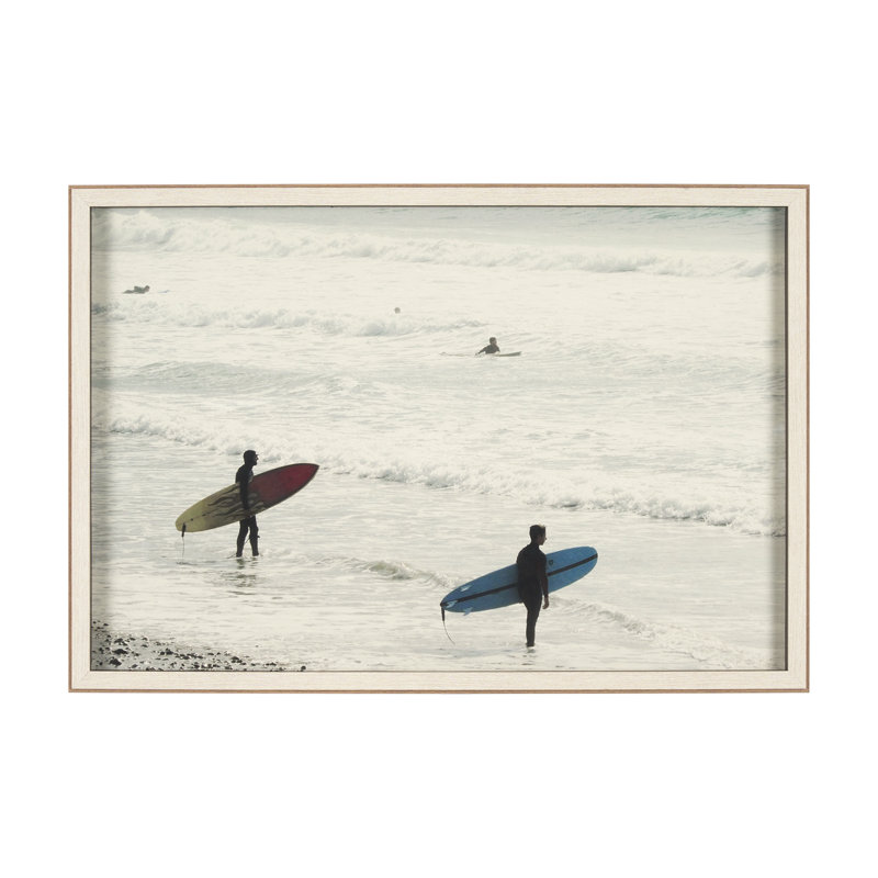 Serene Surf by Urban Octopus a Framed Art Print Matted under Glass