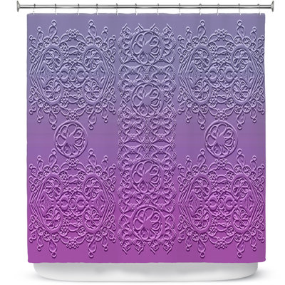 Rideau de douche à raisin simple dentelle fumé