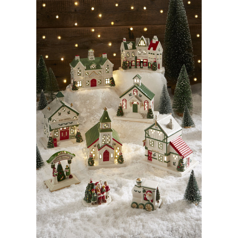 Spode Christmas Tree Village Shoppes - Festive Holiday Decor