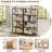 5 Tier Large Book Shelf, Bookcase Home Office Open Bookshelf,Shelves For Living Room, Office Shelf,Vintage Industrial Style Bookshelf With Metal Frame-1383086834