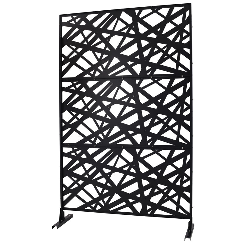 Panneaux noirs de clôture d'intimité pour le jardin et la chambre à coucher - 48 "76 Patio, Noir