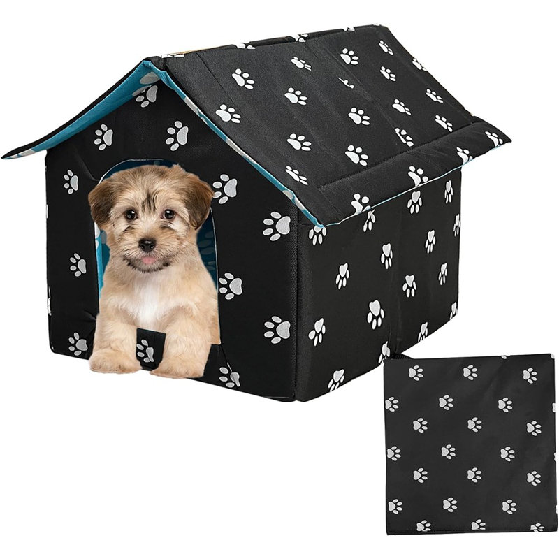 Niche pour chien douce et imperméable avec coussin