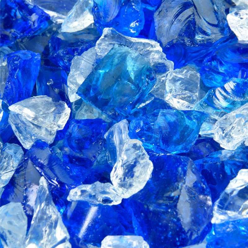 Verre de foyer d'extérieur Perles, Vagues des Bermudes