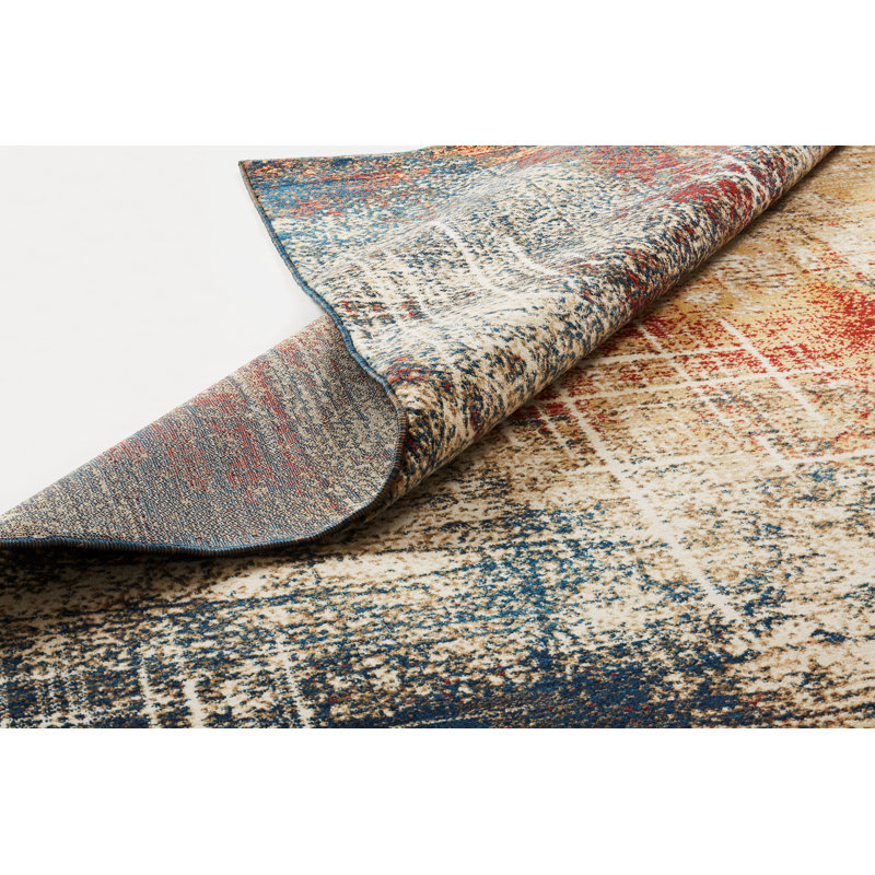 Desert Abstract Area Rug, Rectangle 5'5" x 7'7"
