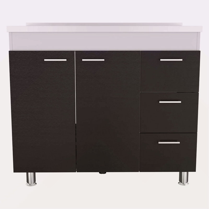 Armoire inférieure à 3 tiroirs et