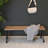 Wood Dining Bench, Rustic Dark Pine Finish