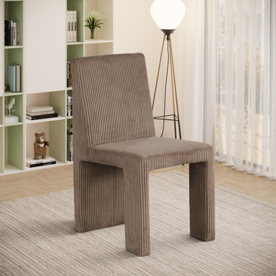 Chaise en velours côtelé Benson