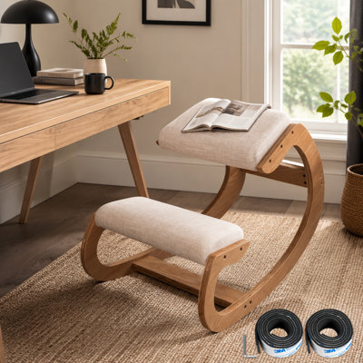Chaise ergonomique à genoux pour une meilleure posture et un soulagement du stress, conception robuste pour le bureau et la maison