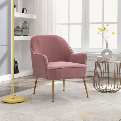 Fauteuil en velours de 26 po Alaiya